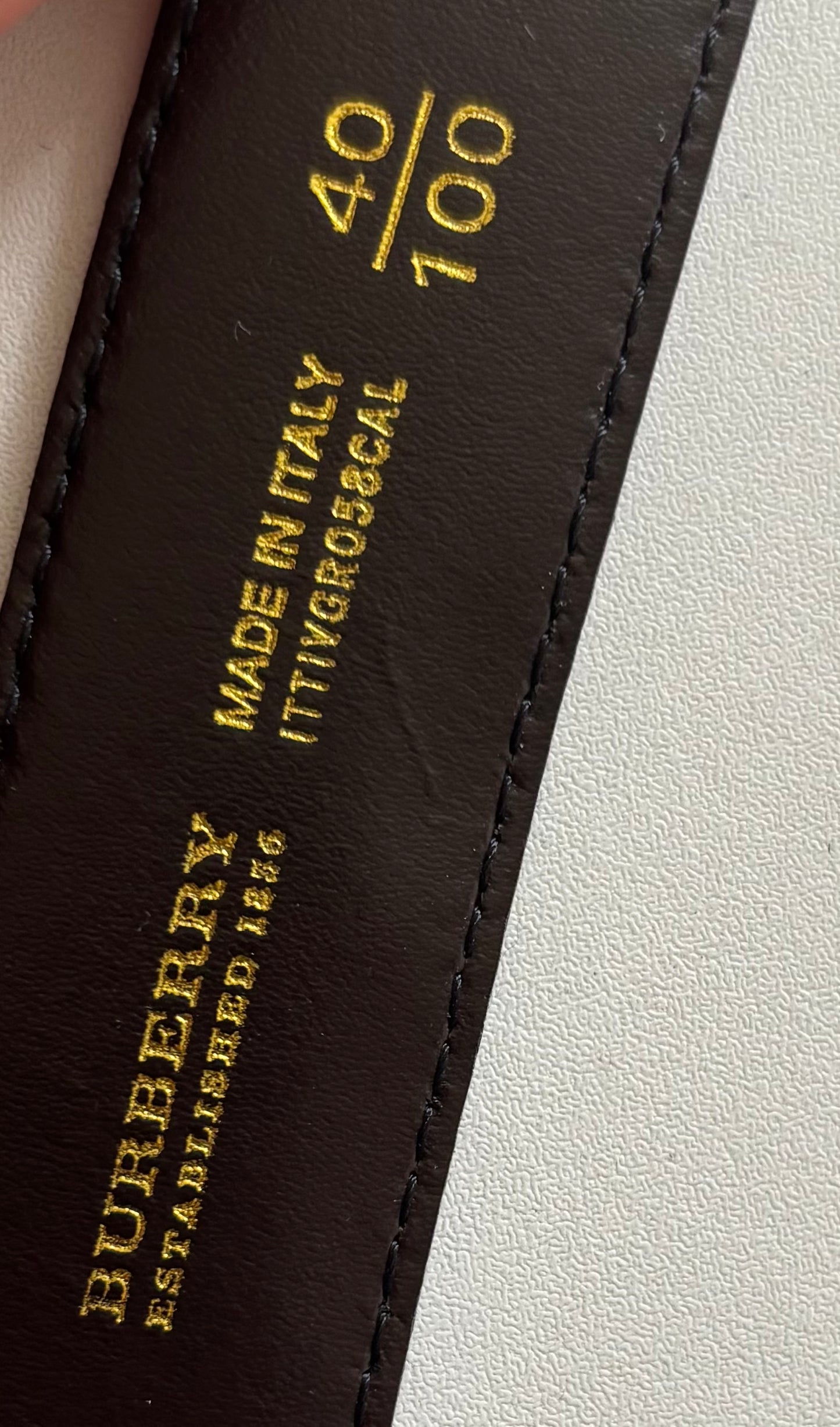 Klassisk Burberry vintage bælte