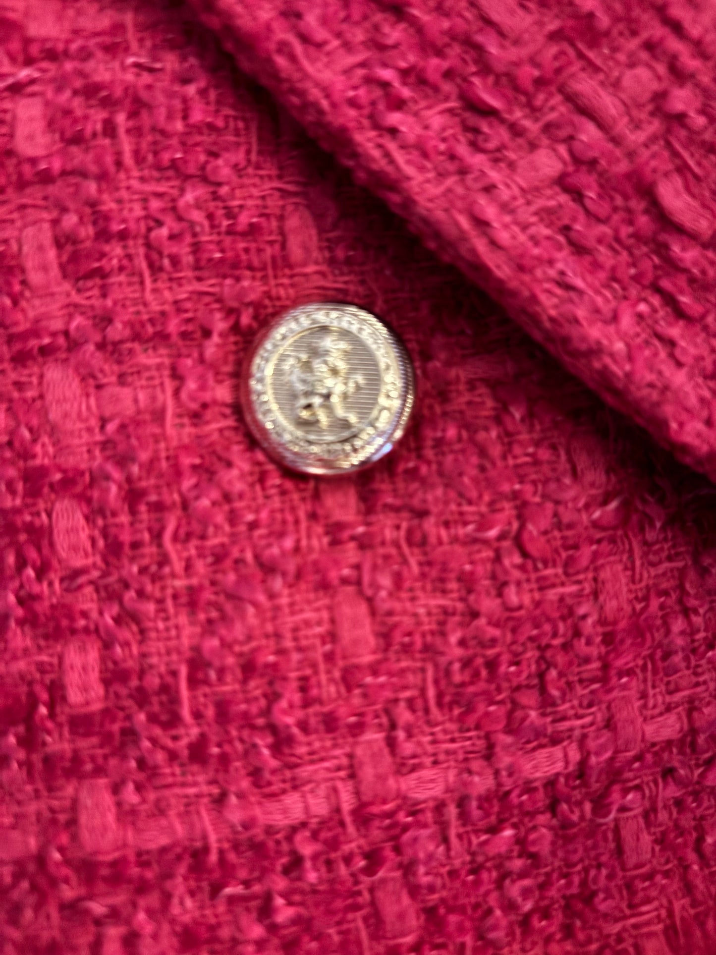 Dobbeltradet blazer med skulderpuder