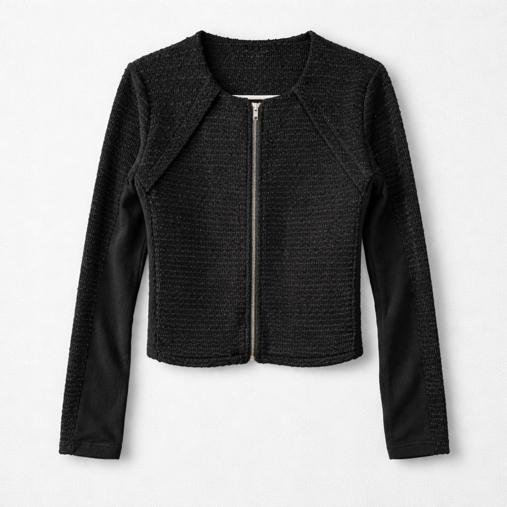 Feminin cardigan med glimmereffekt