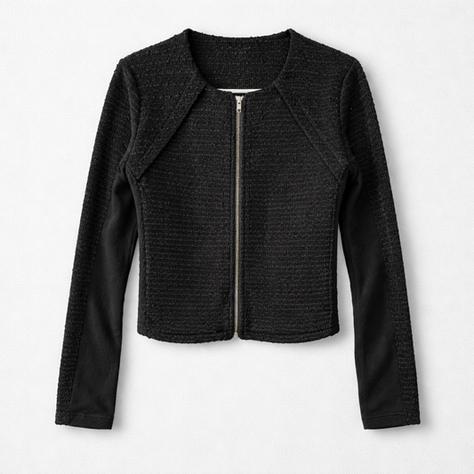 Feminin cardigan med glimmereffekt