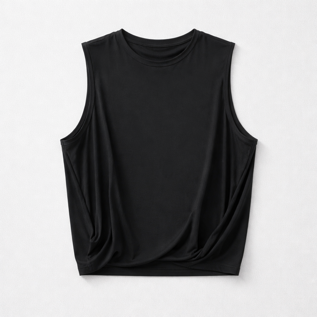 Afslappet yoga-tanktop i lækker streetch