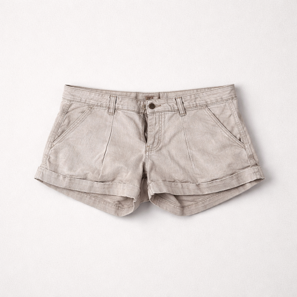Ultra korte shorts med fint opslag