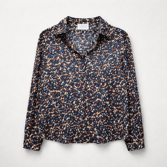 Fin skjortebluse med abstrakt print