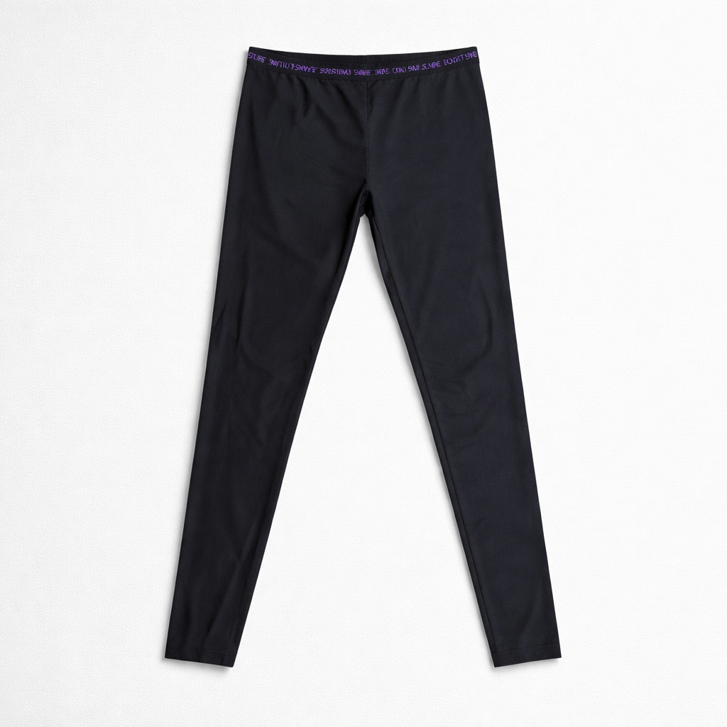 Shiny højtaljede leggings i edgy look