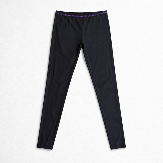 Shiny højtaljede leggings i edgy look