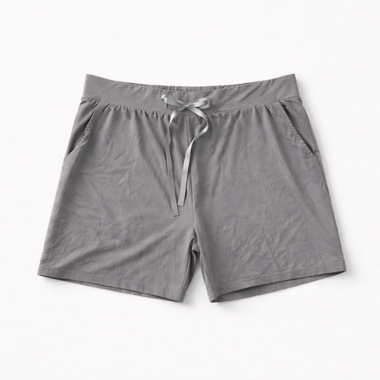 Løstsiddende shorts med bindebånd