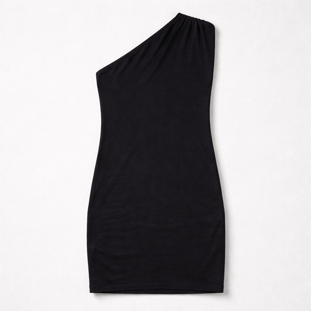 Ultra kort kjole med off shoulder detalje