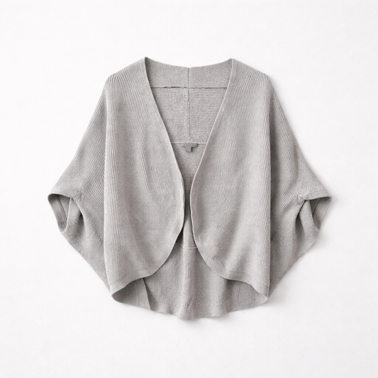 Oversize cardigan med batwing-snit