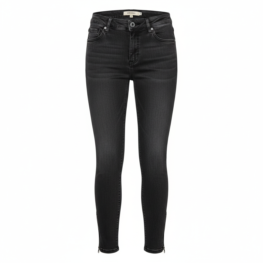 Skinny jeans med ankellynlås - ghost mannequin