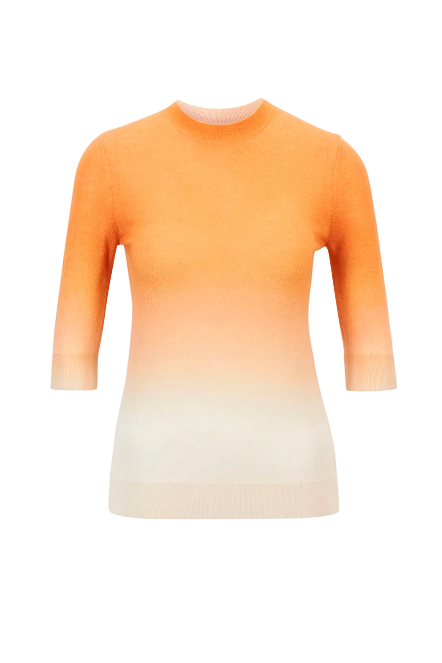 Orange top med blød ombre-effekt